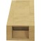 Ekena Millwork 5-inch W x 8-inch D x 8-inch H Aspen Rough Cedar Woodgrain TimberThane Knee Brace, Primed BRCUR05X08X08ASPRCPR - alternate 5